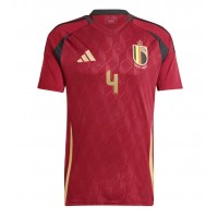 Camiseta Bélgica Wout Faes #4 Primera Equipación Eurocopa 2024 manga corta